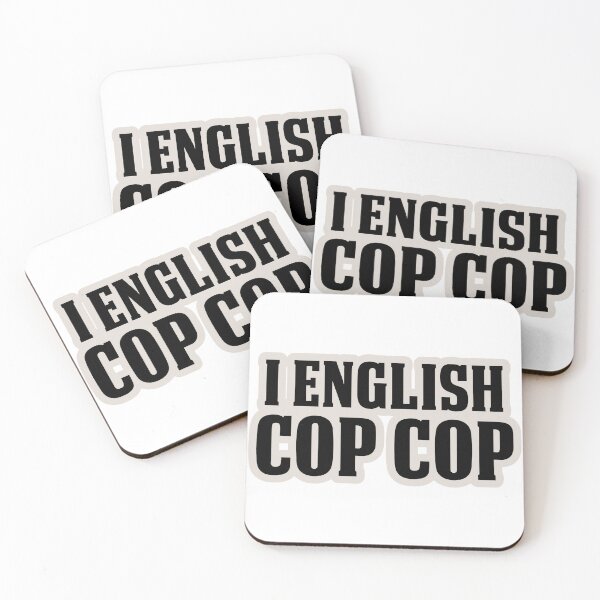 Artikelvorschau, I English cop cop Funny Albanian Quote entworfen und verkauft von StickytimeAl.