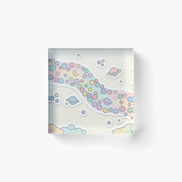 Item preview, Pastel Milky Way Galaxy Kawaii Konpeito Stars Sticker designed and sold by Kokeshidreams.