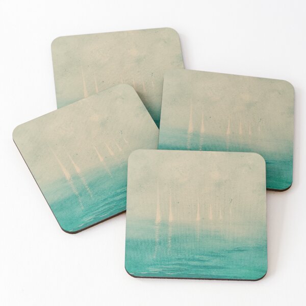 Item preview, ´Silence of Serenity´ Magical calm Sail Boats painting... designed and sold by Melissa Sadie Wright.