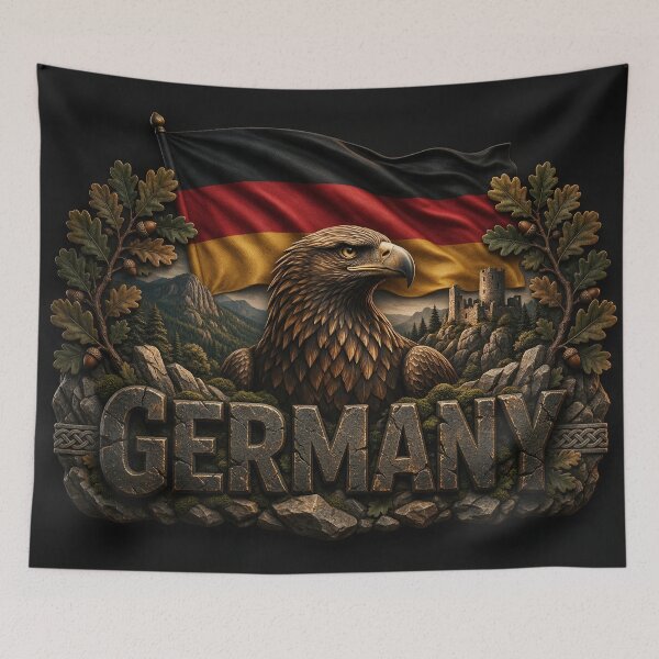 Item preview, Germany Heritage – Eagle & Forest Emblem designed and sold by FlagX.