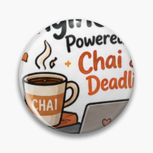 Item preview, Engineer Powered by Chai and Deadlines designed and sold by Purplippie.