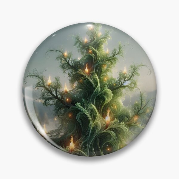 Item preview, Ethereal Fractal Christmas Tree designed and sold by Sybille-Yates.