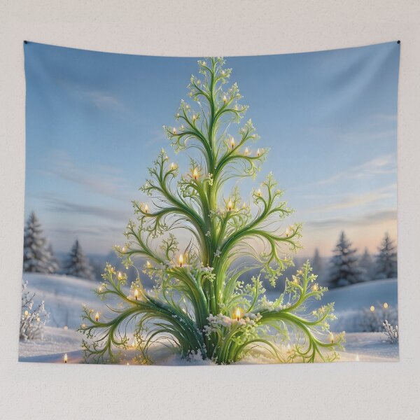 Item preview, Ethereal Fractal Christmas Tree designed and sold by Sybille-Yates.