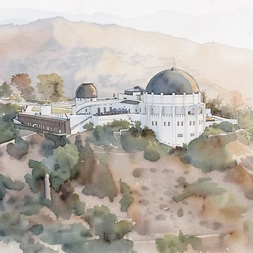 Artwork thumbnail, Griffith Observatory by RdeB