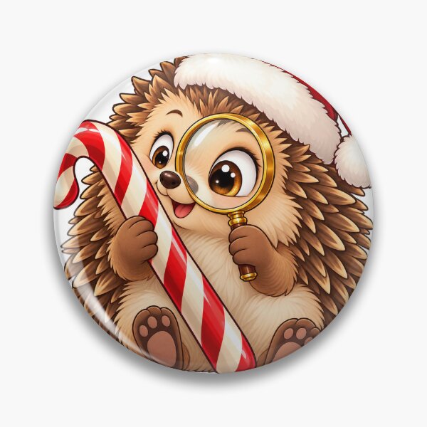 Item preview, Hedgehog Candy Cane Inspector designed and sold by CozyMigo.