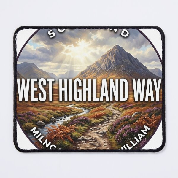 Item preview, West Highland Way Scotland Glencoe Autumn Round Badge Sticker designed and sold by DetourDgn.