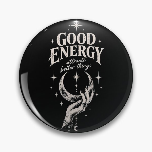 Item preview, Good Energy Attracts Better Things | Witchy Celestial Moon Manifestation designed and sold by Aethervida.