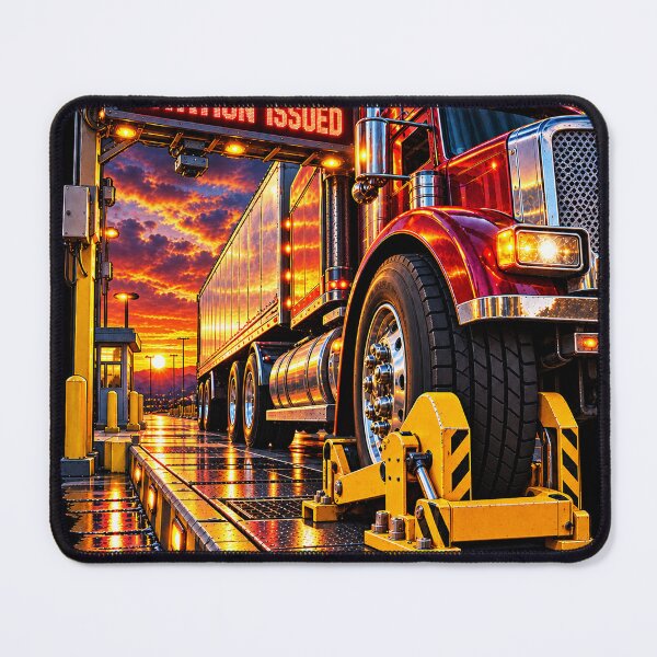 Item preview, Overweight Citation & Weigh Station Trucker designed and sold by NomadForge.