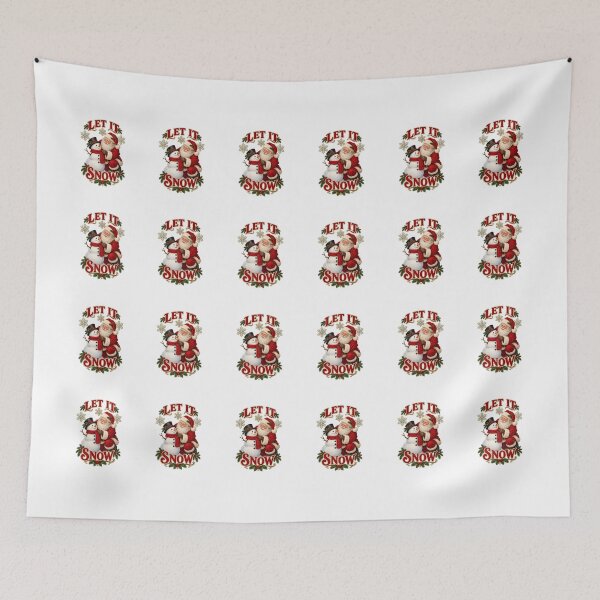 Item preview, Let It Snow Santa and Snowman designed and sold by Krasawcew.