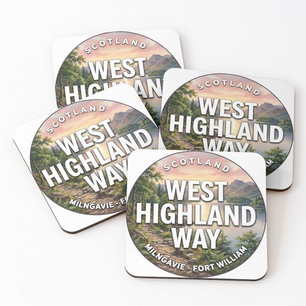 Item preview, West Highland Way Scotland Loch Lomond Round Badge Sticker designed and sold by DetourDgn.