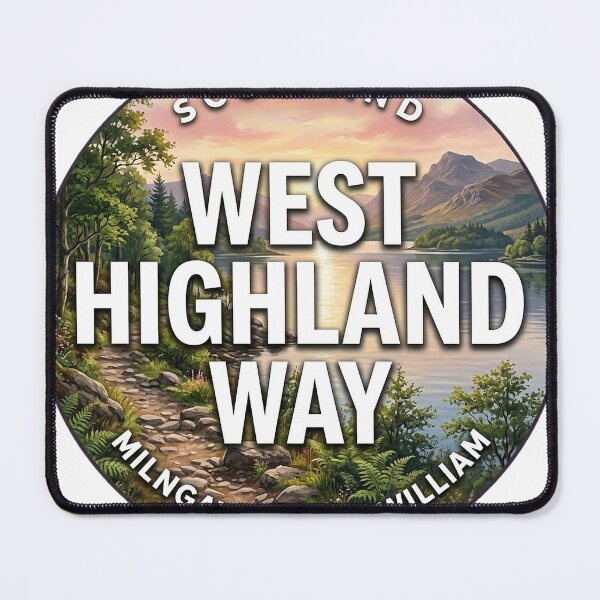 Item preview, West Highland Way Scotland Loch Lomond Round Badge Sticker designed and sold by DetourDgn.