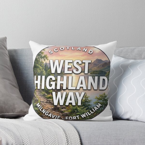 Item preview, West Highland Way Scotland Loch Lomond Round Badge Sticker designed and sold by DetourDgn.