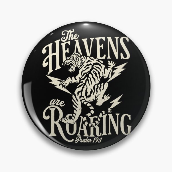 Item preview, The Heavens Are Roaring Psalm 19:1 Christian Tiger Art designed and sold by NoeValdric.
