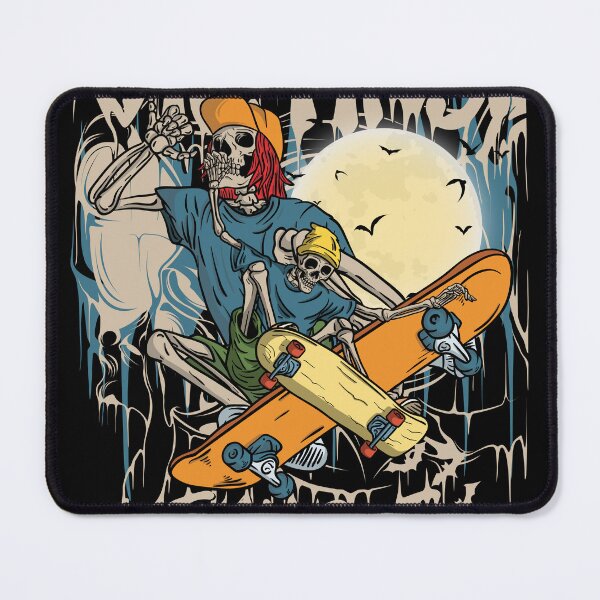 Item preview, Skater Skeletons Under the Moon designed and sold by AliElbastwesy.