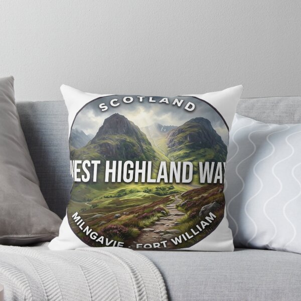 Item preview, West Highland Way Scotland Highland Climb Round Badge Sticker designed and sold by DetourDgn.
