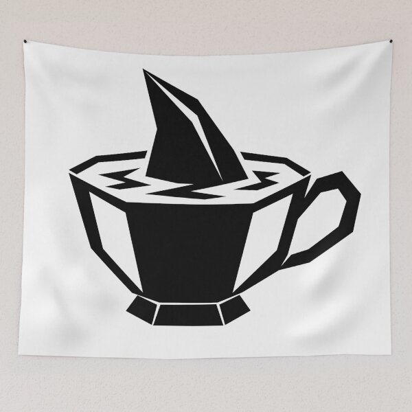 Item preview, Danger in My Coffee – Shark Fin Coffee Cup designed and sold by matybrak.