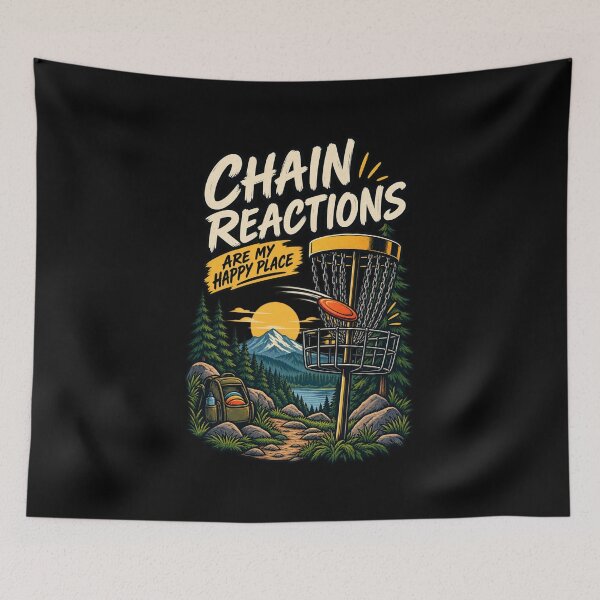 Item preview, Chain Reactions Are My Happy Place – Vintage Disc Golf Adventure designed and sold by SidTastic .