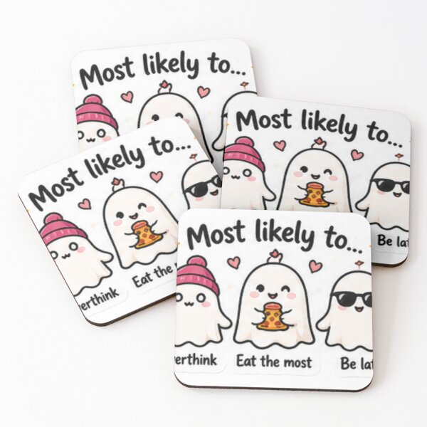 Item preview, Most Likely to Eat Overthink Be Late designed and sold by Purplippie.