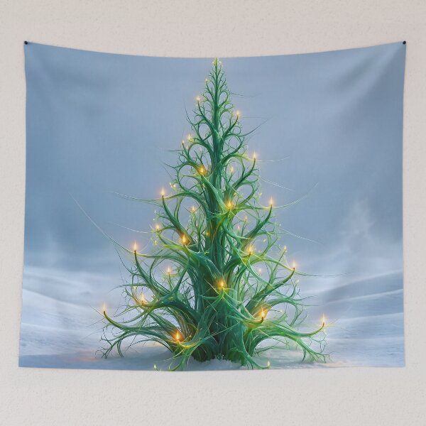 Item preview, Ethereal Fractal Christmas Tree designed and sold by Sybille-Yates.