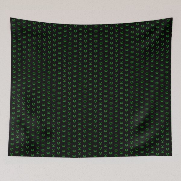 Item preview, Green Classic Pumpkin Face Halloween Design designed and sold by pattern-archive.