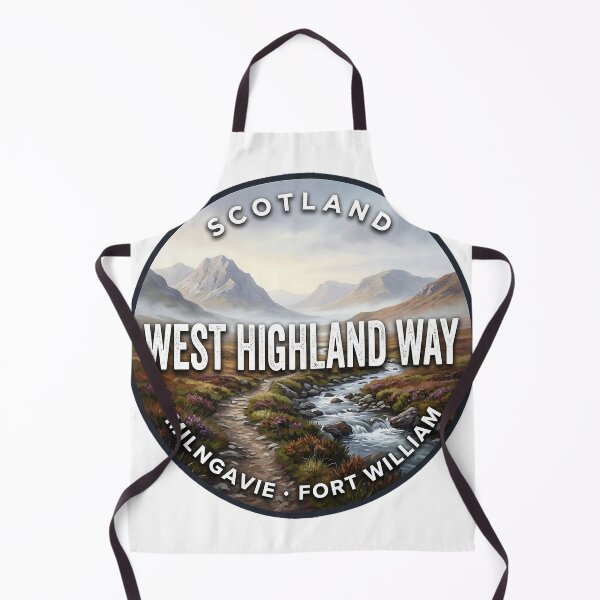 Item preview, West Highland Way Scotland Misty Moor Round Badge Sticker designed and sold by DetourDgn.