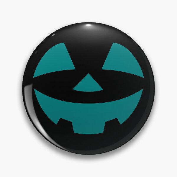 Item preview, Teal Classic Pumpkin Face Halloween Design designed and sold by pattern-archive.