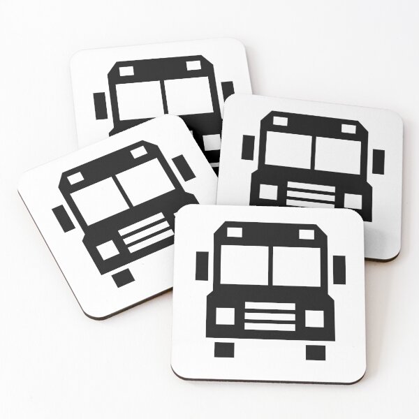 Item preview, Bus Front View – Bold Geometric Transit Design designed and sold by matybrak.