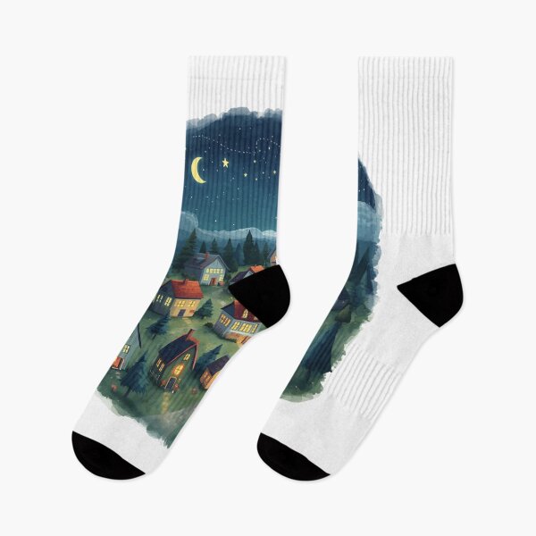 Item preview, The Village That Fell Asleep designed and sold by catcurio.