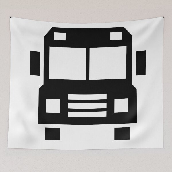 Item preview, Bus Front View – Bold Geometric Transit Design designed and sold by matybrak.