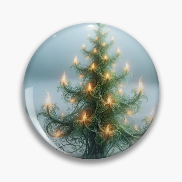 Item preview, Ethereal Fractal Christmas Tree designed and sold by Sybille-Yates.