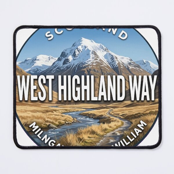 Item preview, West Highland Way Scotland Ben Nevis Round Badge Sticker designed and sold by DetourDgn.