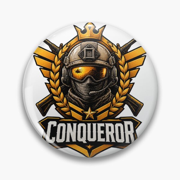 Item preview, PUBG Conqueror Inspired Gaming Design for Battle Royale Fans designed and sold by DatTurnip.