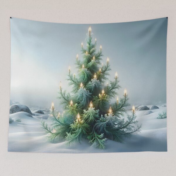Item preview, Ethereal Fractal Christmas Tree designed and sold by Sybille-Yates.