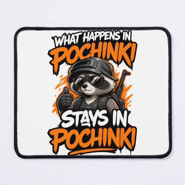 Item preview, What Happens in Pochinki Stays in Pochinki Funny Gaming Quote Design designed and sold by DatTurnip.