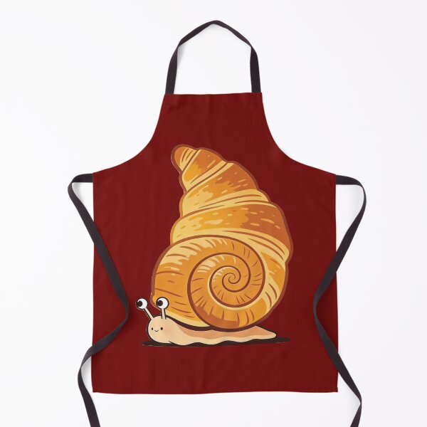 Artikelvorschau, Illustration eines französischen Croissants mit Schneckenmotiv entworfen und verkauft von DesignByUmza.