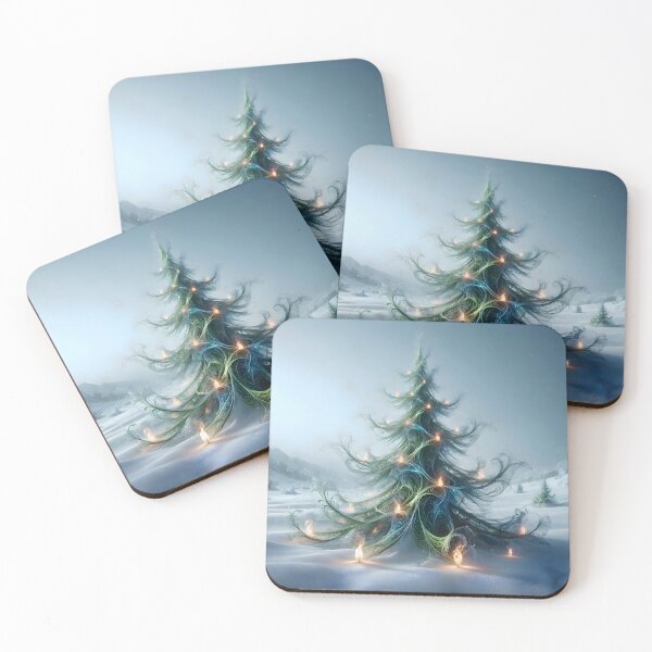 Item preview, Ethereal Fractal Christmas Tree designed and sold by Sybille-Yates.