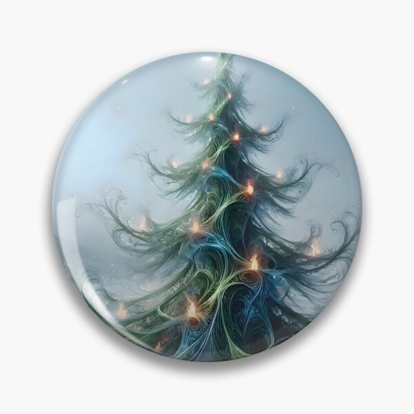 Item preview, Ethereal Fractal Christmas Tree designed and sold by Sybille-Yates.