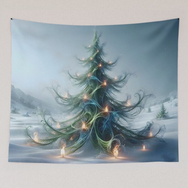 Item preview, Ethereal Fractal Christmas Tree designed and sold by Sybille-Yates.