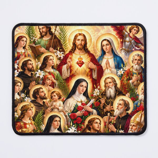Item preview, All Saints Day – Heavenly Communion of Saints Catholic Art designed and sold by DigitalChickHub.