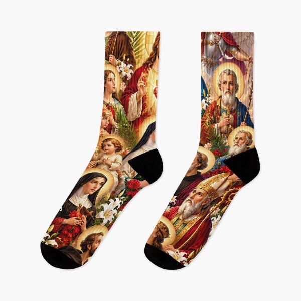 Item preview, All Saints Day – Heavenly Communion of Saints Catholic Art designed and sold by DigitalChickHub.
