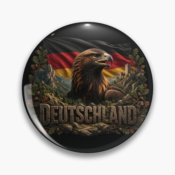 Item preview, Deutschland Heritage – Eagle & Forest Emblem designed and sold by FlagX.