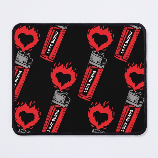 Item preview, Retro Lighter With Heart Fire Art designed and sold by DesignByUmza.