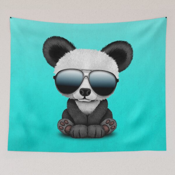Item preview, Cute Baby Panda Wearing Sunglasses designed and sold by JeffBartels.