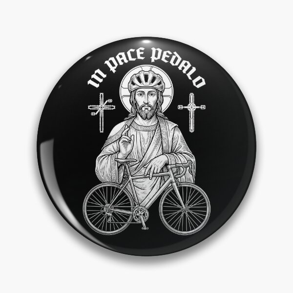 Item preview, Jesus Bicycle Pedal In Peace Vintage Cycling Cyclist designed and sold by GrandeDuc.