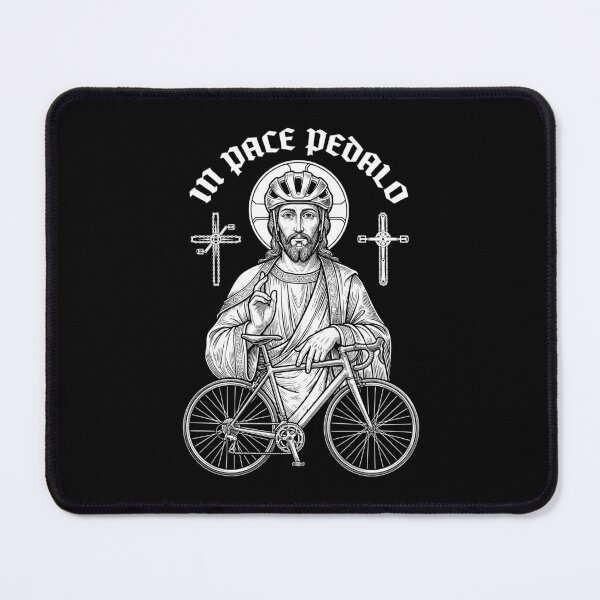 Item preview, Jesus Bicycle Pedal In Peace Vintage Cycling Cyclist designed and sold by GrandeDuc.