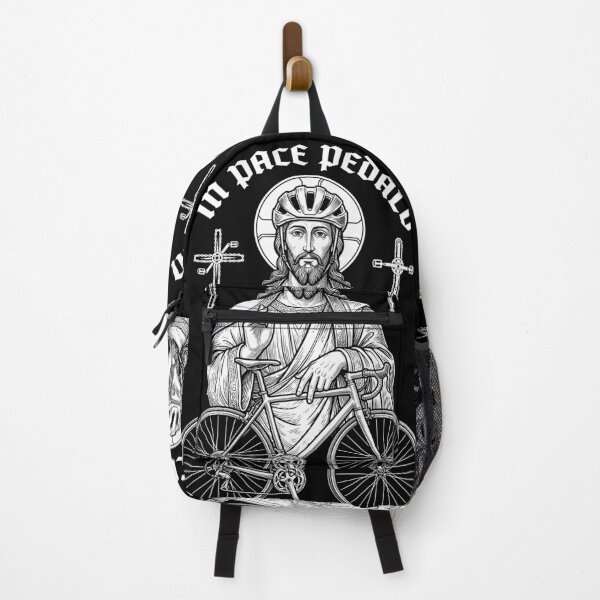 Item preview, Jesus Bicycle Pedal In Peace Vintage Cycling Cyclist designed and sold by GrandeDuc.
