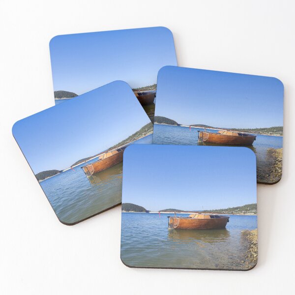 Item preview, Wooden boat at lake in National Park, Poland designed and sold by Claraveritas.