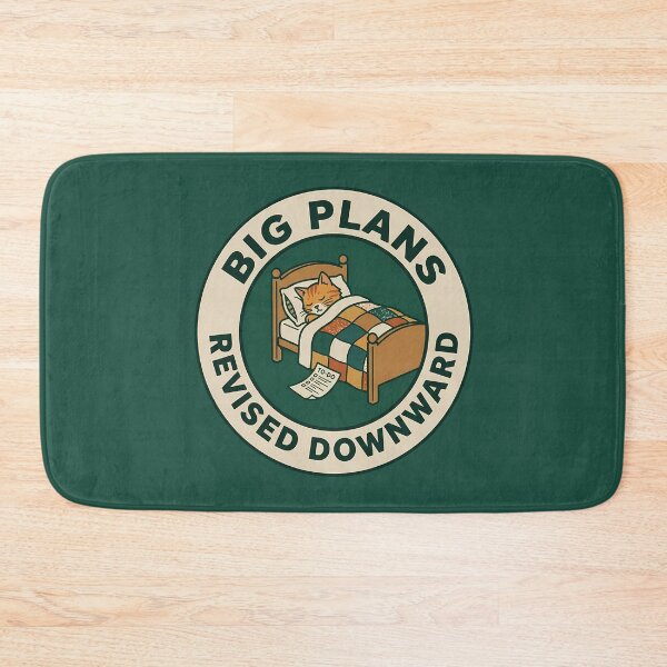 Item preview,  Funny Sleeping Cat Big Plans Revised Badge designed and sold by DripCultureLab.