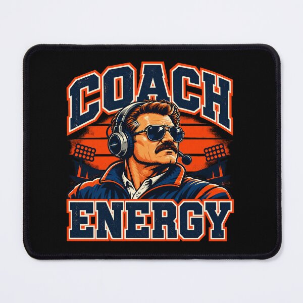 Item preview, Coach Energy – Vintage Football Coach Graphic designed and sold by BankshopTH.