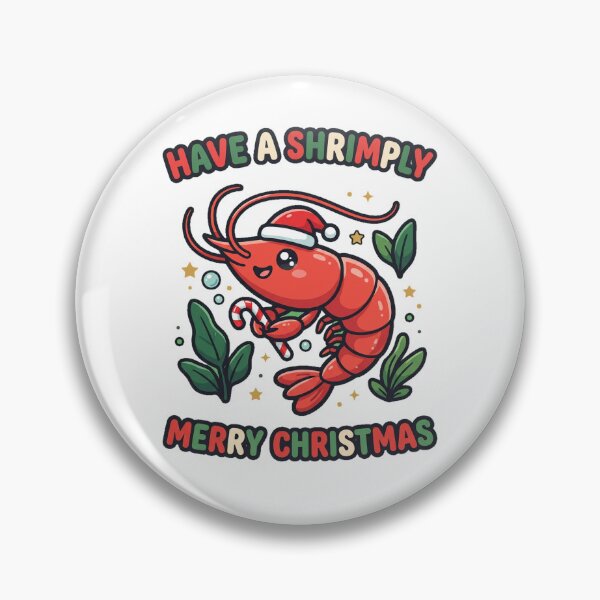 Item preview, Have a Shrimply Merry Christmas Cute Cherry Shrimp Aquarium designed and sold by MIRAJIL.